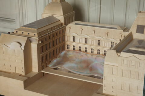 Projet architectural pour les nouvelles salles du département des arts de l'Islam dans la cour Visconti, image 5/7