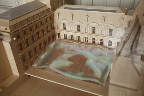 Projet architectural pour les nouvelles salles du département des arts de l'Islam dans la cour Visconti, image 7/7