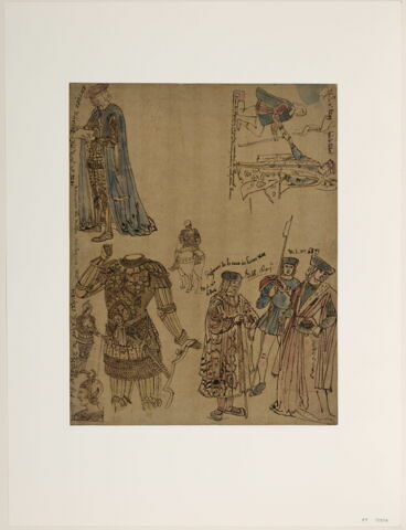 Différents personnages en costume de la fin du Moyen-Age, image 1/1