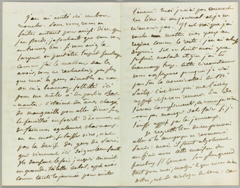 Lettre autographe signée Eug. Delacroix à Joséphine de Forget, 