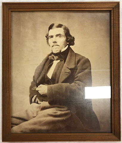 Photographie d'Eugène Delacroix assis, image 2/2