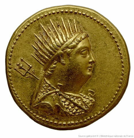 Octodrachme d'or de Ptolémée IV
