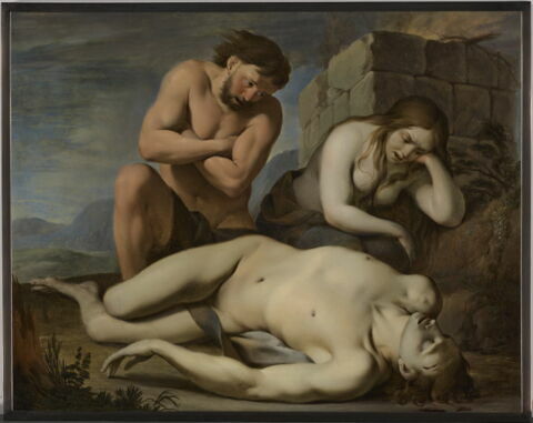 Adam et Eve pleurant la mort d'Abel