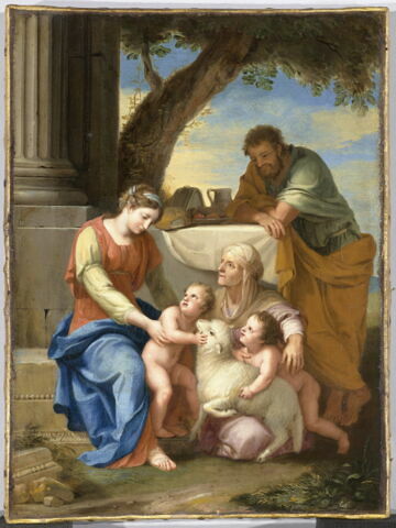 La Sainte Famille avec sainte Elisabeth et saint Jean Baptiste