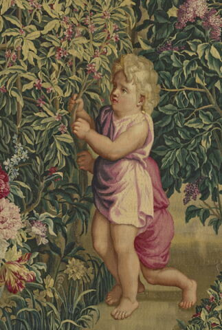 Entrefenêtre du Printemps, d'une tenture des Enfants Jardiniers, image 6/6