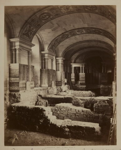 Substructions du Louvre : Fouilles de 1882-1883