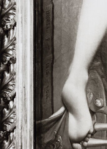 Le Louvre revisité, Jean Auguste Dominique Ingres, La grande odalisque, 1986