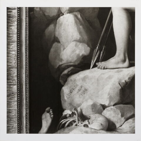 Le Louvre revisité, Jean Auguste Dominique Ingres, Œdipe expliquant l'énigme, 1986, image 2/3