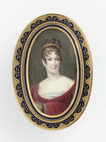 Tabatière avec portrait d'Elisa Bonaparte