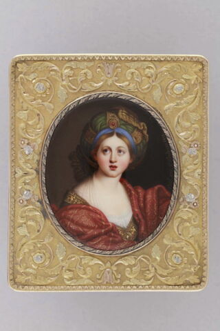 Boîte avec la Sybille de Cumes en émail peint, image 4/5