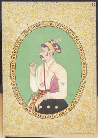 Portrait de Raja Karan Vizir d'Aurangzeb