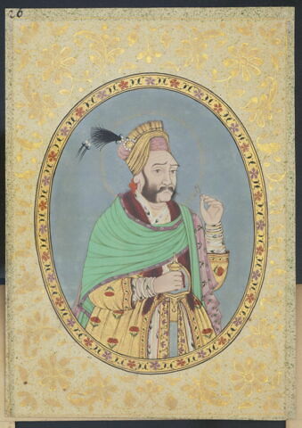 Portrait d'Abdullah Qutb Shah, image 1/1