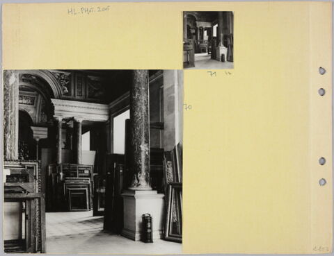 [Salles Percier et Fontaine : cadres et extincteur], image 2/2