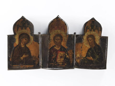 Triptyque de voyage montrant la Déisis, image 2/3