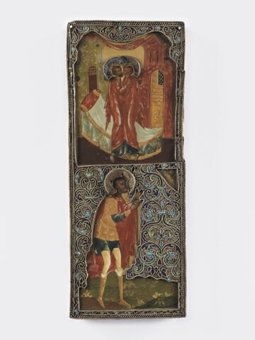 La Rencontre de Joachim et Anne et saint Théodore le Stratélate