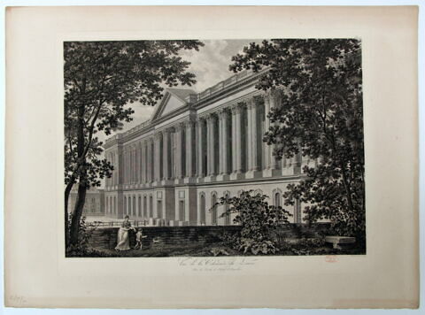 Vue de la Colonnade du Louvre / Prise du Jardin de l'hôtel d'Angivillier, image 2/2