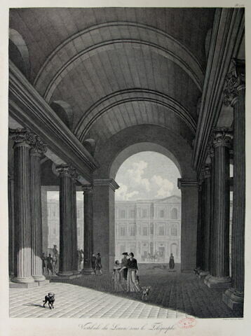 Vestibule du Louvre sous le Télégraphe