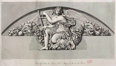 Bas-relief d'un des frontons de l'Attique de la Cour carrée du Louvre