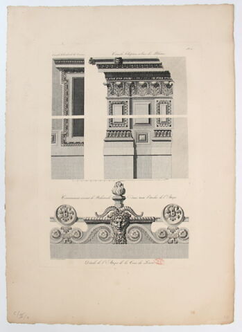 Détail de l'Attique de la Cour du Louvre, image 2/2