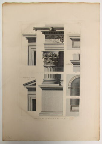 Détail du rez-de-chaussée de la Cour du Louvre, image 2/2