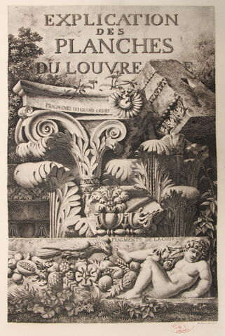 Explication des planches du Louvre [première page]