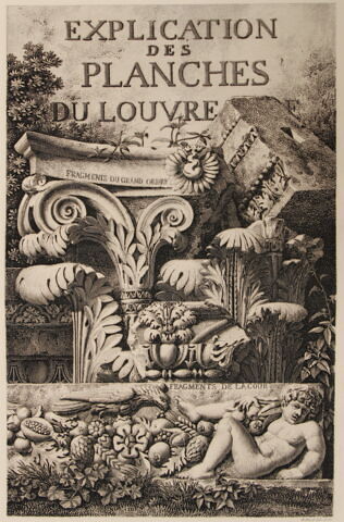 Explication des planches du Louvre [première page]
