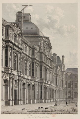 Vue de la Cour du Louvre, image 1/2