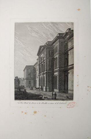 Vue côté Nord du Louvre et du pavillon en retour de la Colonnade, image 2/2