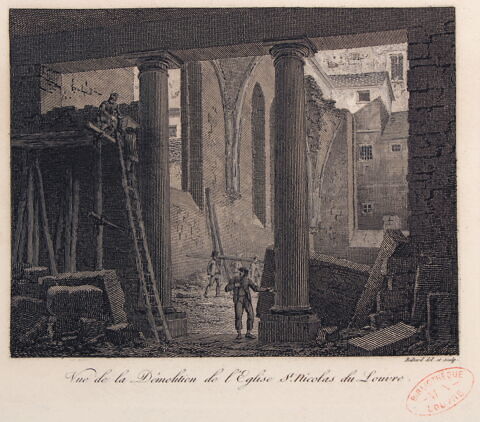 Démolition de l'église Saint-Nicolas du Louvre, image 1/2