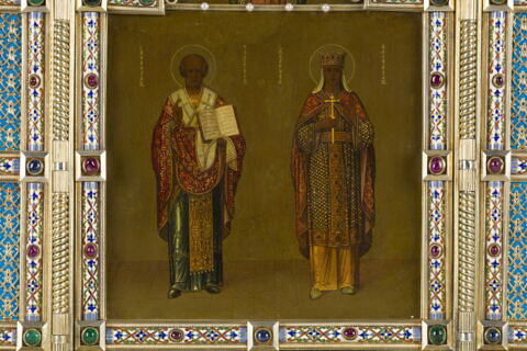 Triptyque offert par l'aristocratie saint-pétersbourgeoise à Nicolas II et Alexandra pour la naissance de la Grande-Duchesse Olga Nikolaïevna Romanova, image 5/13