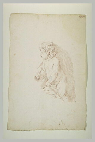 Jeune enfant nu, tourné à gauche, image 2/2