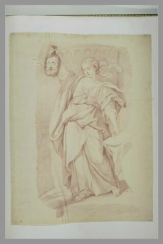 Judith, debout, tenant la tête d'Holopherne, image 2/2