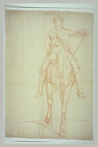 Cavalier et cheval, vus de face, image 2/2