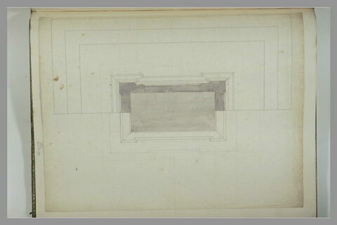 Plan des moulures du piédestal de la statue équestre de Louis XV, image 2/2