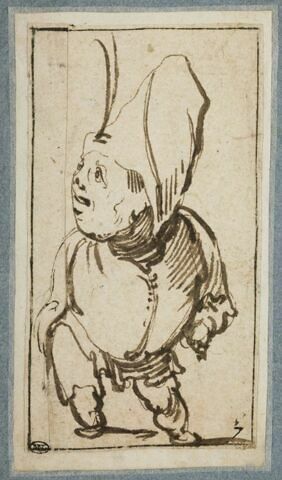 Une figure grotesque debout, regardant vers la gauche, image 1/3