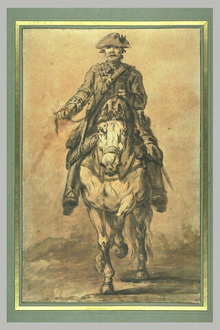 Un soldat à cheval