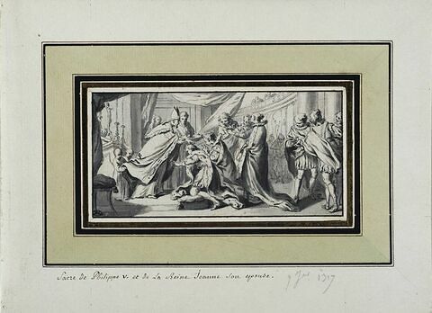 Sacre de Philippe V et de la reine Jeanne, image 2/2