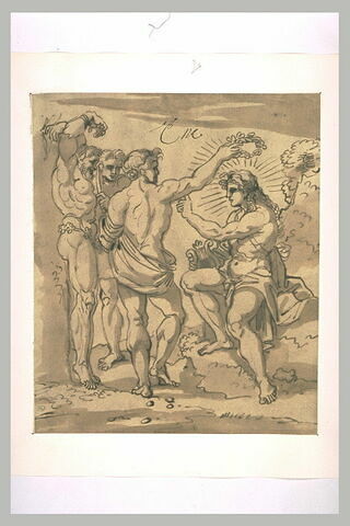 Marsyas supplicié et Apollon couronné