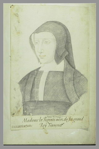 Portrait de Louise de Savoie, mère de François 1er