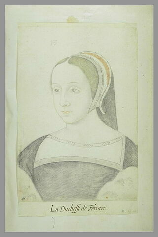 Portrait de Renée de France, duchesse de Ferrare