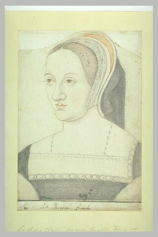Portrait en buste de Claude de France, femme de François Ier