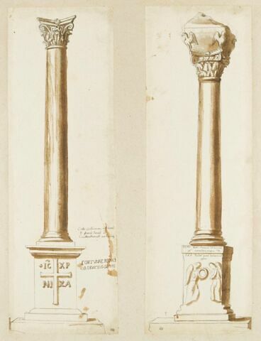 Une colonne d'ordre corinthien du jardin du grand sérail de Constantinople, image 2/3