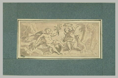 Deux anges sur des rochers, image 1/1