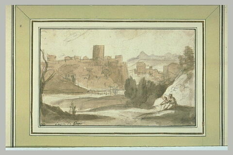 Paysage avec un fort, image 1/1