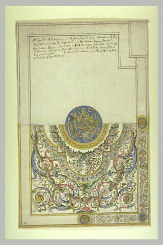 Tapis pour Madame de Guénégaud orné d'un chiffre surmonté d'une couronne, image 1/1