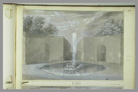 Projet pour la fontaine de Saturne : l'Hiver, à Versailles, image 2/2