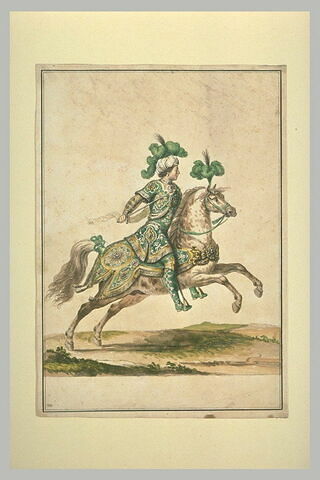 Costume de cavalier pour le Carrousel des Galants Maures entrepris par Monseigneur le Dauphin à Versailles