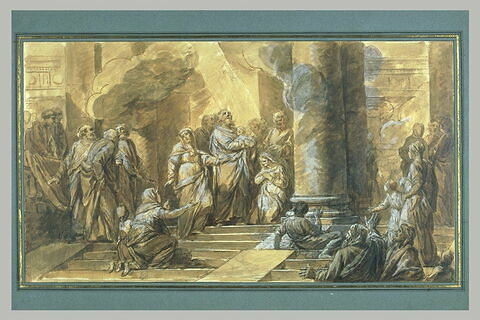 Le bienheureux Siméon tenant l'Enfant dans le Temple, image 2/2