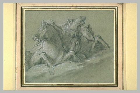 Quatre chevaux marins attelés, image 2/2