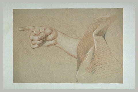 Etude d'une main et d'une draperie, image 2/2